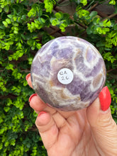 Load image into Gallery viewer, Chevron Amethyst Sphere|Dream Amethyst
