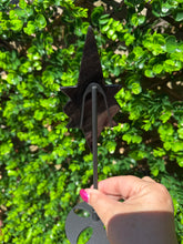 Load image into Gallery viewer, Silver Sheen Obsidian Star on Black Stand
