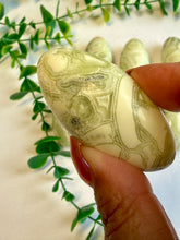 Load image into Gallery viewer, Green Maligano Jasper Shiva Lingam from Indonesia
