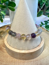 Load image into Gallery viewer, Rainbow Fluorite 8mm Stretch Beaded Bracelet
