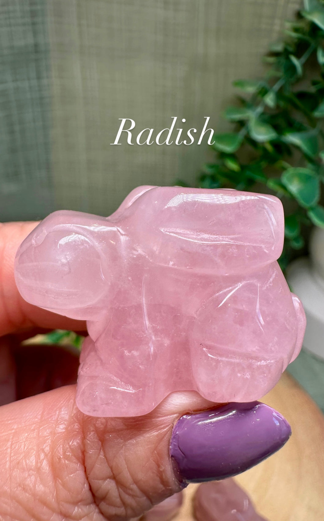 Rose Quartz Bunny Rabbit|Rabbit Crystal Carving|Consciously Sourced|Crystal Carving|Crystal Gifts