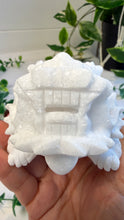 Load image into Gallery viewer, White Sparkley Jade Marble Dragon Turtle
