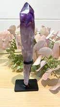 Load image into Gallery viewer, Amethyst Root in Stand|Amethyst from Brazil|Consciously Sourced|Natural Amethyst|Crystal in Stand|Statement Crystal
