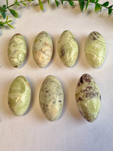 Load image into Gallery viewer, Green Maligano Jasper Shiva Lingam from Indonesia
