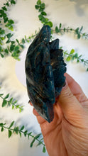 Load image into Gallery viewer, Blue Apatite Flower Carving
