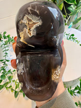 Load image into Gallery viewer, Agate Skull with Druzy
