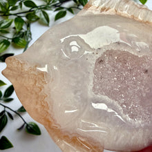 Load image into Gallery viewer, Druzy Agate Fish on Custom Gold Stand
