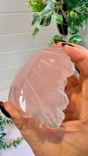Load image into Gallery viewer, Rose Quartz Rose Carving on Custom Stand|Home Decor
