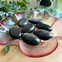 Load image into Gallery viewer, Silver Sheen Obsidian Palm Stones
