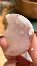 Load image into Gallery viewer, Flower Agate Moon|Consciously Sourced|Crystal Carving
