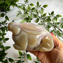 Load image into Gallery viewer, Hand Carved Amethyst Agate Rabbit|Bunny
