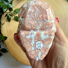 Load image into Gallery viewer, Pink Petal Agate Skull
