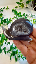 Load image into Gallery viewer, Druzy Agate Snail Carving (Matilda)

