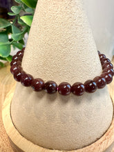 Load image into Gallery viewer, Garnet 6mm Stretch Beaded Bracelet
