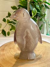 Load image into Gallery viewer, Druzy Agate Penguin Carving - Flip Flop
