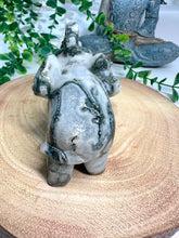 Load image into Gallery viewer, Moss Agate Elephant Carving - Bean
