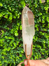 Load image into Gallery viewer, Natural Pink Lemurian Quartz on Custom Stand
