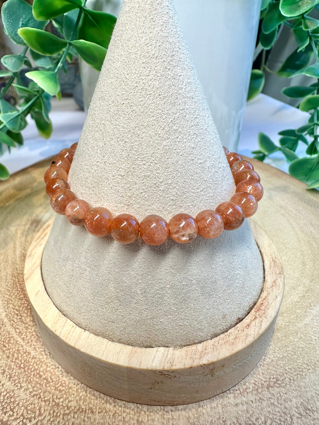 Sunstone 6mm Stretch Beaded Bracelet