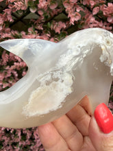 Load image into Gallery viewer, Hand Carved Flower Agate Dolphin

