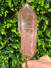 Load image into Gallery viewer, Natural Pink Lemurian Quartz on Custom Stand
