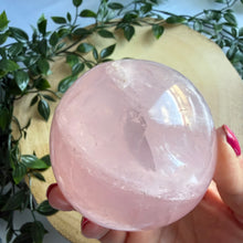 Load image into Gallery viewer, Rose Quartz Sphere (8cm) from Madagascar
