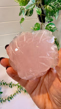 Load image into Gallery viewer, Rose Quartz Rose Carving on Custom Stand|Home Decor

