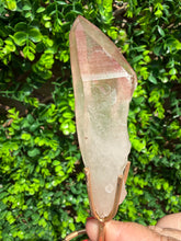 Load image into Gallery viewer, Natural Pink Lemurian Quartz on Custom Stand
