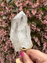 Load image into Gallery viewer, Lemurian on Stand from Brazil|Natural Lemurian|Part Polished Lemurian|Statement Crystal|Crystal Decor|Consciously Sourced
