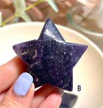 Load image into Gallery viewer, Lepidolite Stars|Consciously Sourced|Crystal Carving
