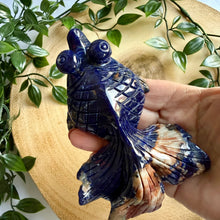 Load image into Gallery viewer, Sodalite Hand Carved Fish
