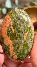 Load image into Gallery viewer, Unakite Palmstone|Consciously Sourced|Crystal Carving
