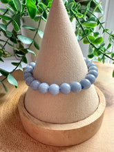 Load image into Gallery viewer, Angelite 7/8mm Beaded Stretch Bracelet
