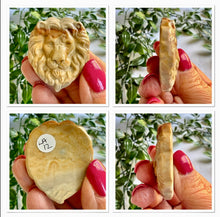 Load image into Gallery viewer, Alashan Agate Lion Head Carving
