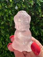 Load image into Gallery viewer, Rose Quartz Buddha Carving

