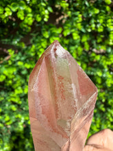 Load image into Gallery viewer, Natural Pink Lemurian Quartz on Custom Stand
