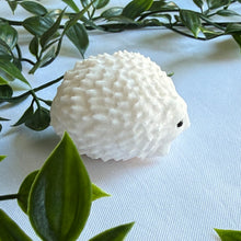 Load image into Gallery viewer, Sparkly White Jade Hedgehog Carving
