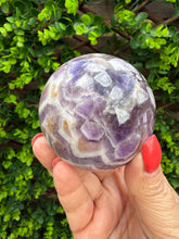 Load image into Gallery viewer, Chevron Amethyst Sphere|Dream Amethyst
