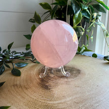 Load image into Gallery viewer, Rose Quartz Sphere (8cm) from Madagascar
