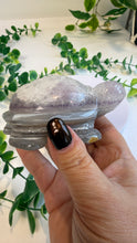 Load image into Gallery viewer, Agate Tortoise with Amethyst
