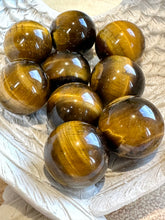 Load image into Gallery viewer, Tigers Eye Sphere 20mm
