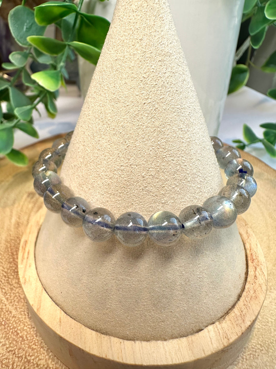 Labradorite 7/8mm Stretch Beaded Bracelet