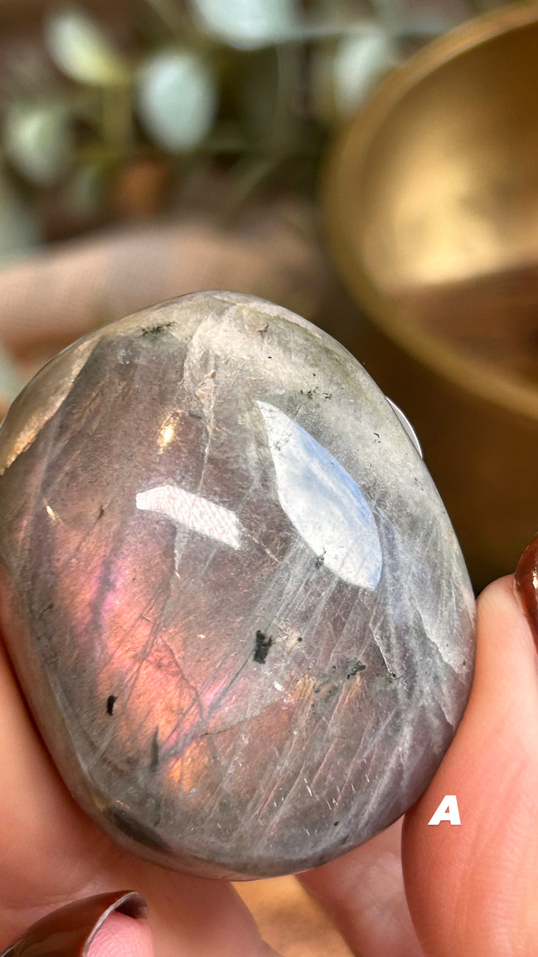 Labradorite Palms (Small)|Consciously Sourced|Crystal Carving