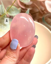 Load image into Gallery viewer, Rose Quartz Palmstones|Consciously Sourced|Crystal Palms
