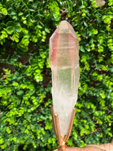 Load image into Gallery viewer, Natural Pink Lemurian Quartz on Custom Stand
