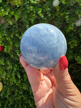 Load image into Gallery viewer, Blue Calcite Sphere (approx 7cm)
