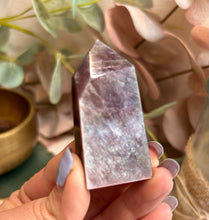 Load image into Gallery viewer, Lepidolite Mica Point|Tower|ConsciouslySourced|Crystal|Flashy
