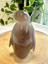 Load image into Gallery viewer, Druzy Agate Penguin Carving - Snow Flake
