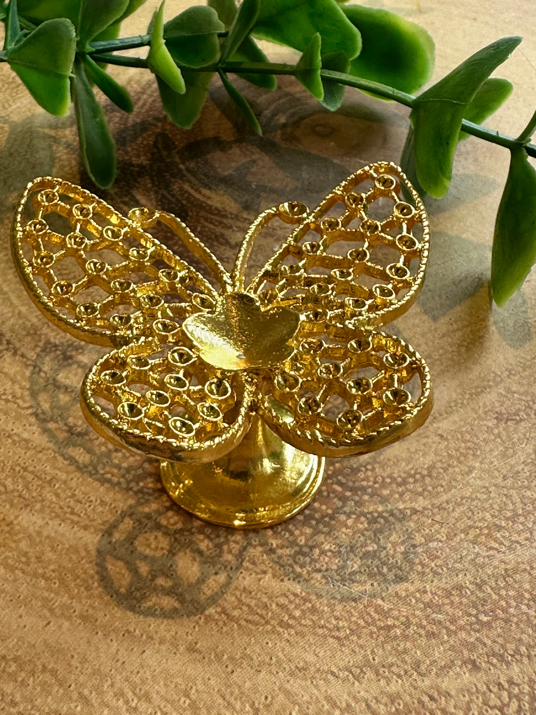 Butterfly Sphere Holder in Gold and Rose Gold