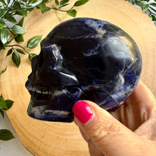 Load image into Gallery viewer, Sodalite Skull Carving
