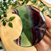 Load image into Gallery viewer, Fluorite Moon on Custom Stand
